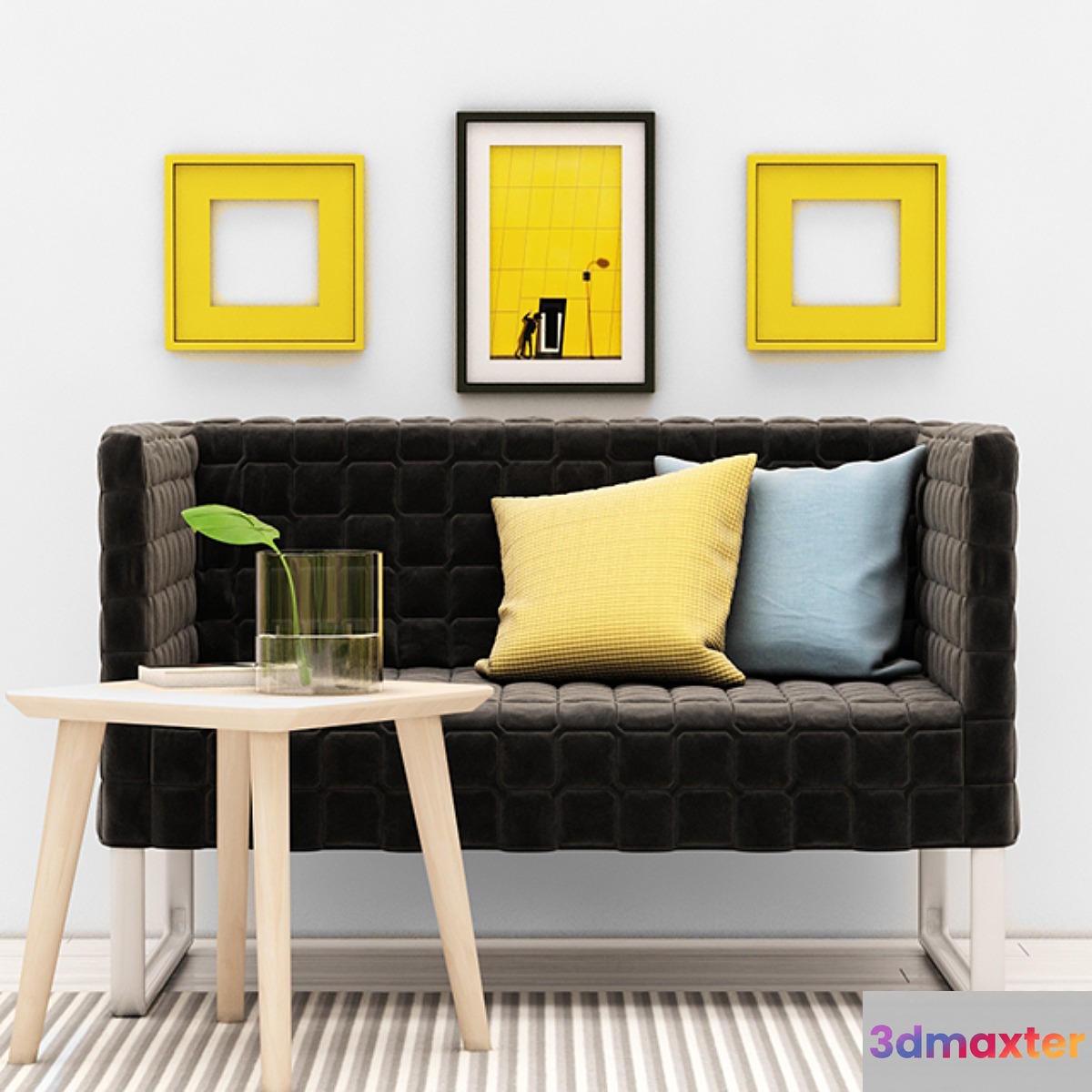 Double sofa Ikea KNOPPARP _ KNOPPARP 3D Max