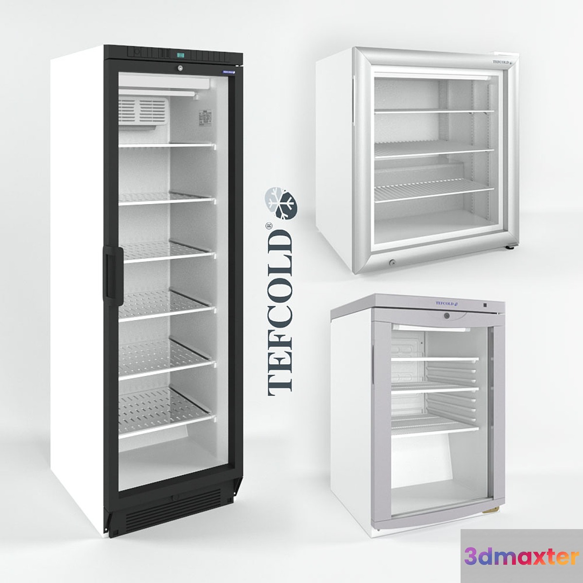 Refrigerated and freezers Tefcold bc85_Tefcold ufsc370g_Tefcold uf100g 3D Max