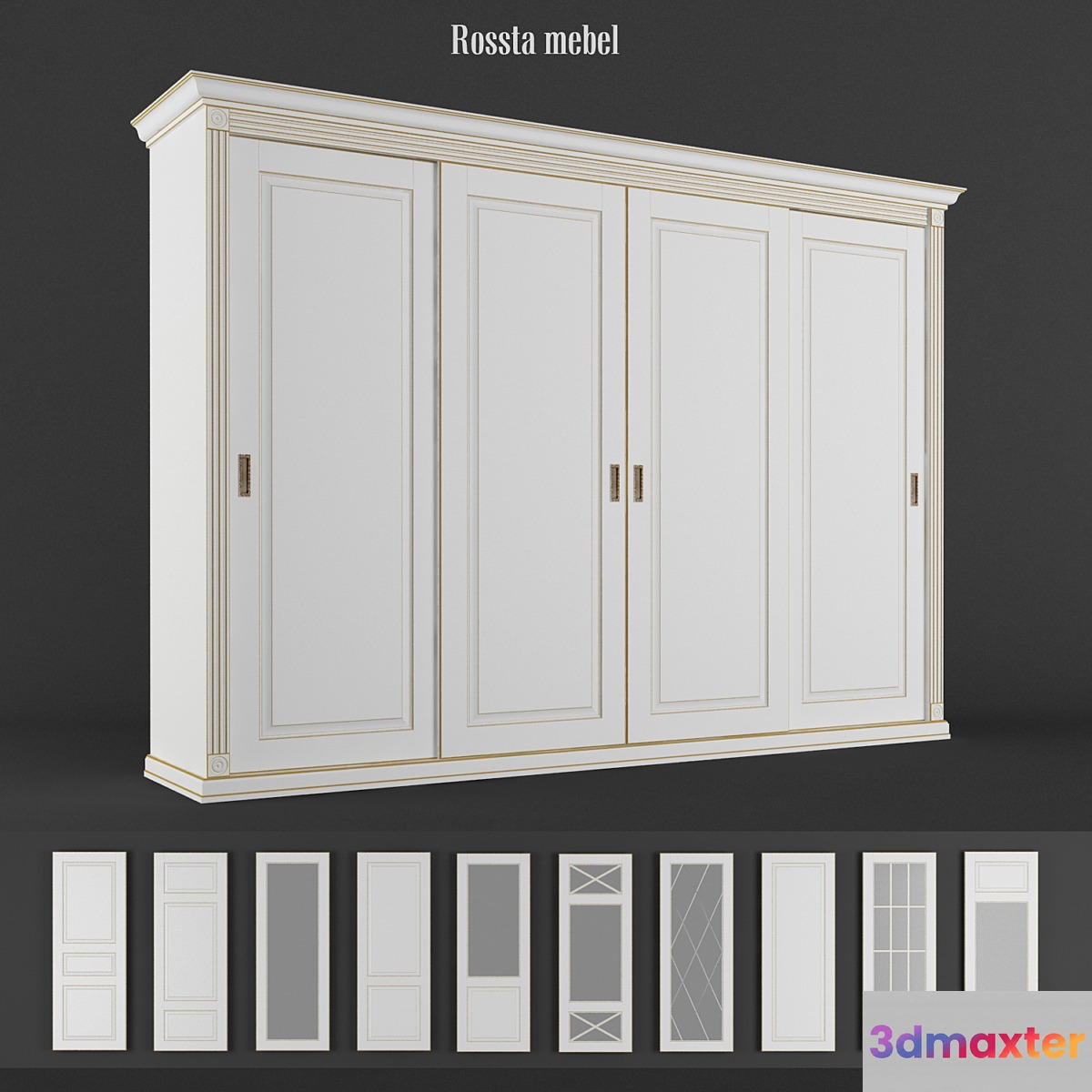 4-door wardrobe. Rossta furniture. - No.2