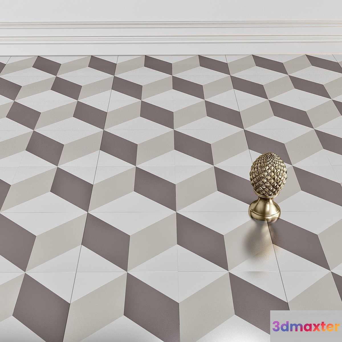 Floor tiles_4 3D Max