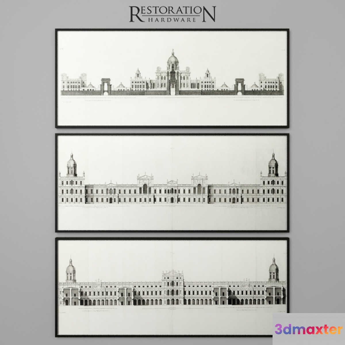 RH Palace Elevations Collection 3D Max