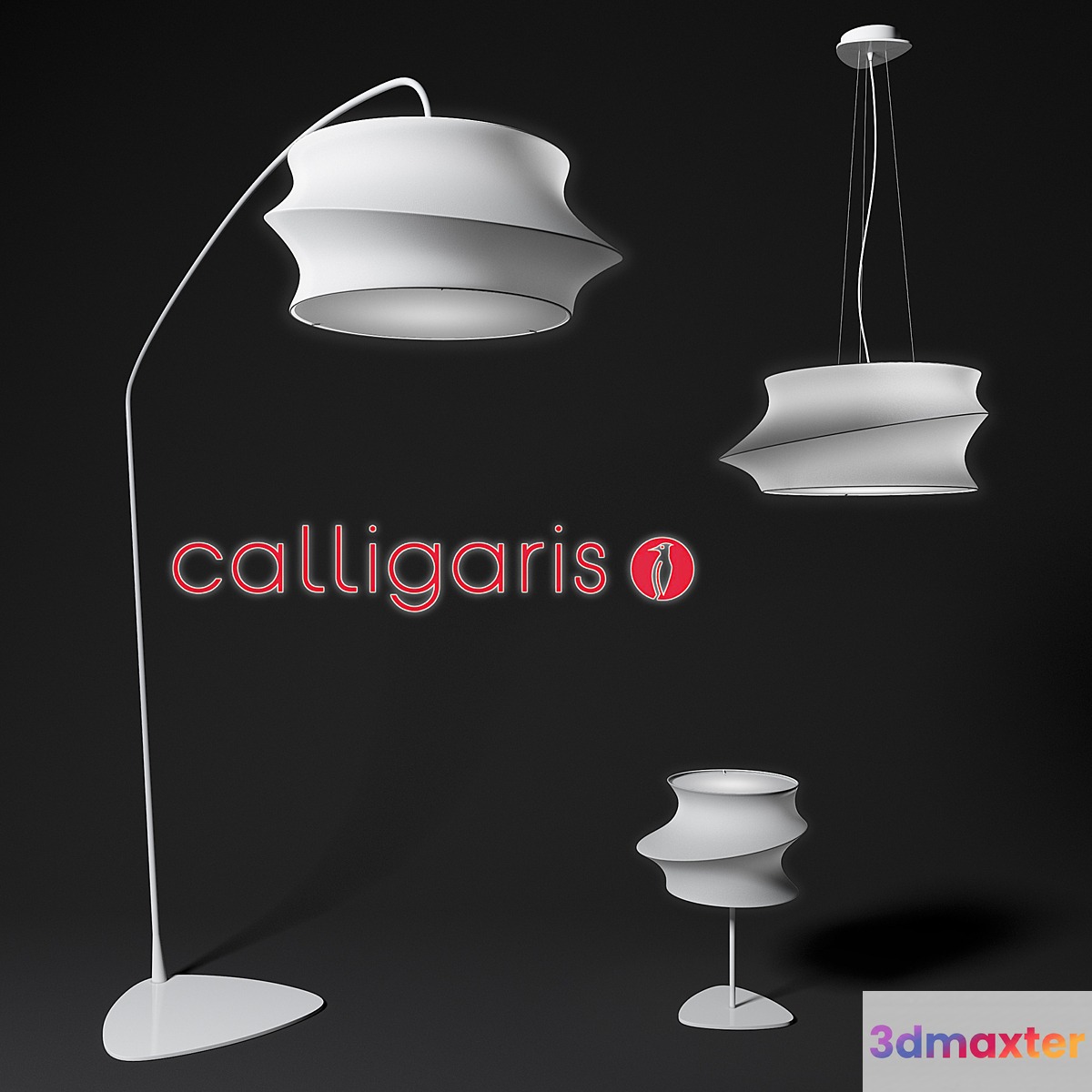 A set of CYGNUS luminaires 3D Max