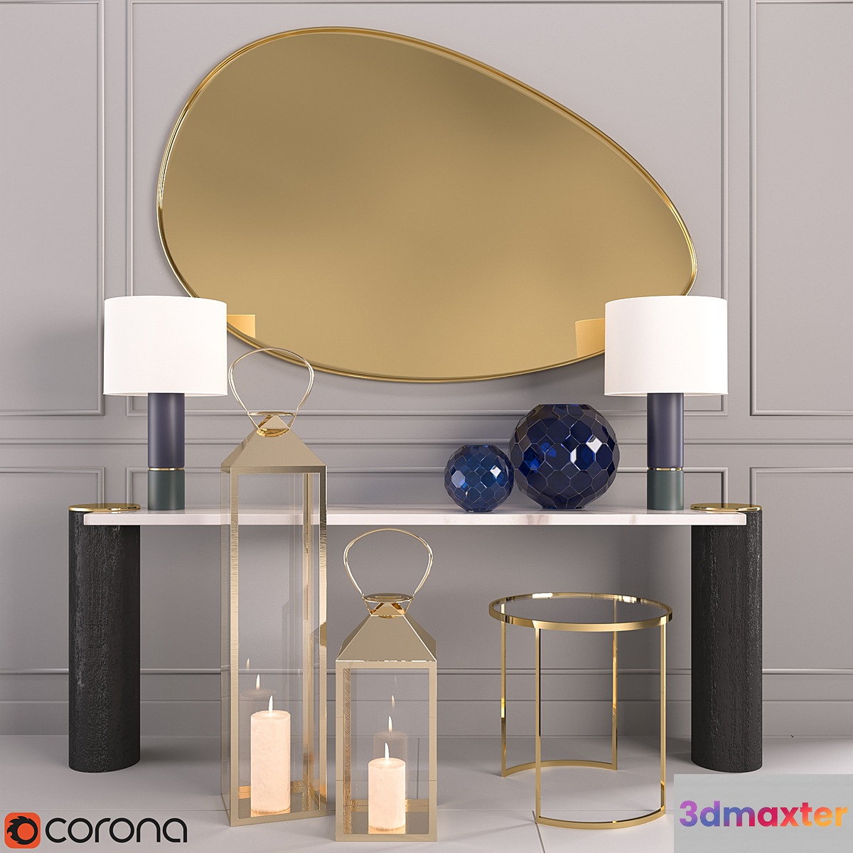 LIBRA CONSOLE BY HERVE LANGLAIS 3D Max