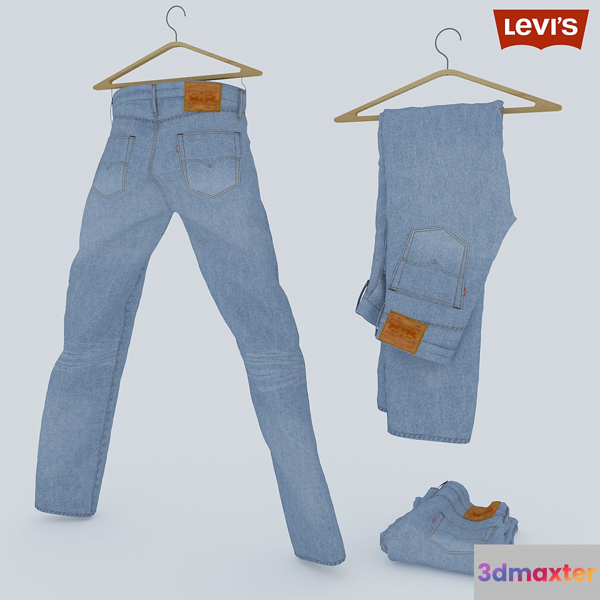 Jeans LEVIS 501 3D Max