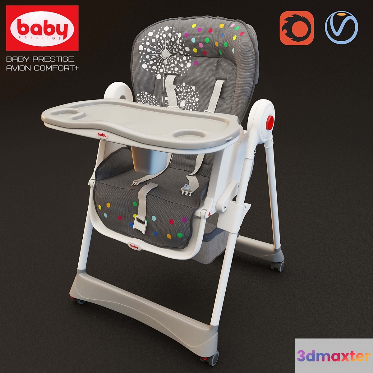 Highchair Baby Prestige Avion Comfort