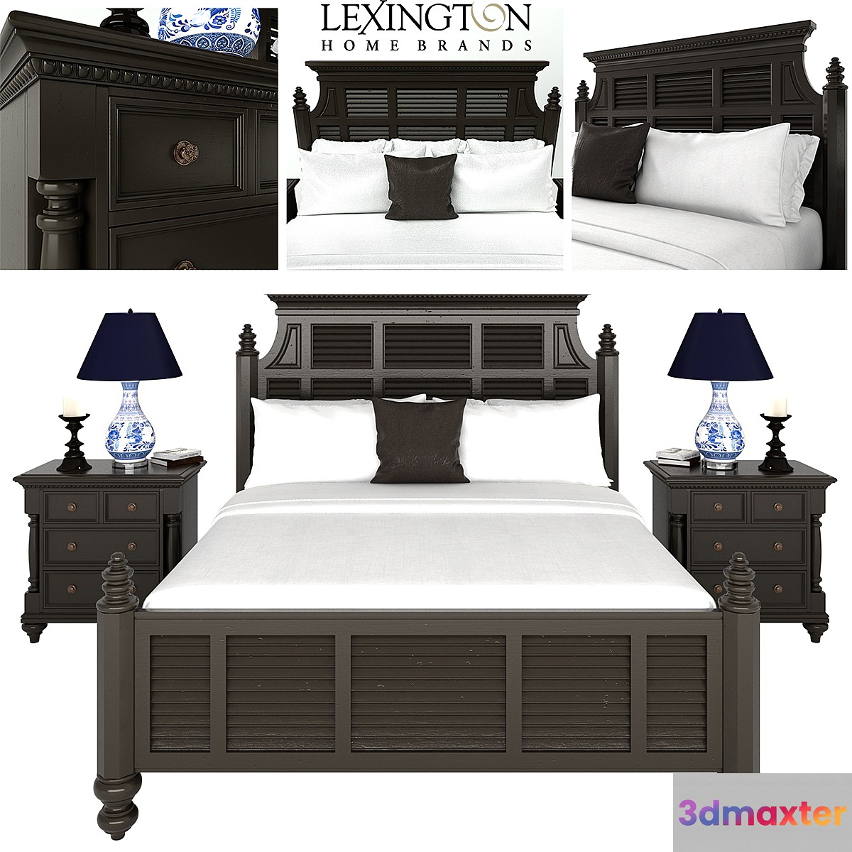 KENSINGTON MALABAR PANEL BED (LEXINGTON HOME BRANDS)