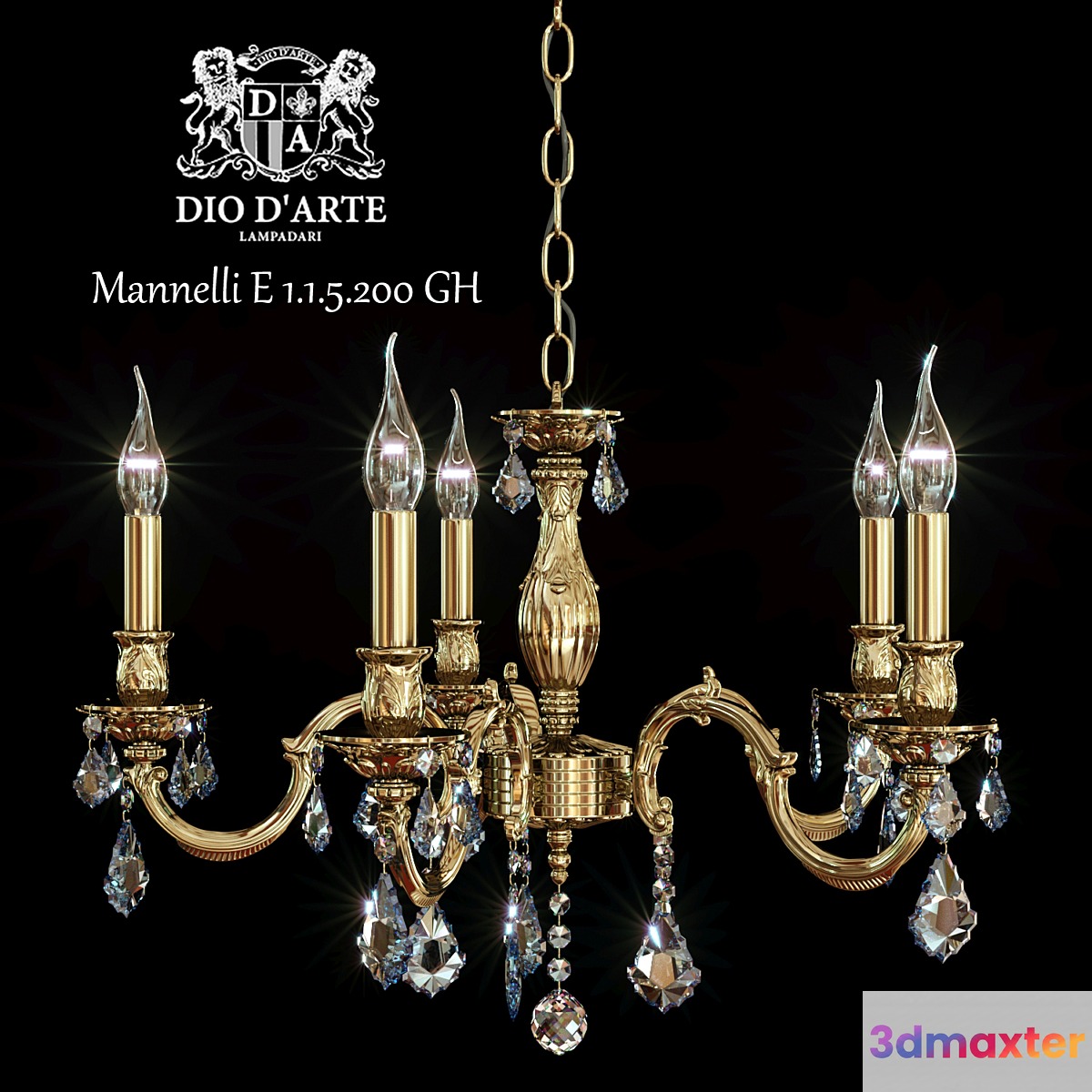 Chandelier Dio D'Arte Mannelli E 1.1.5.200 GH
