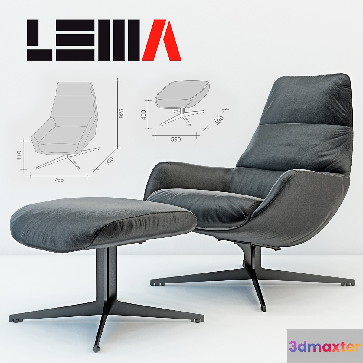 Lema Lady Jane armchair 3D Max