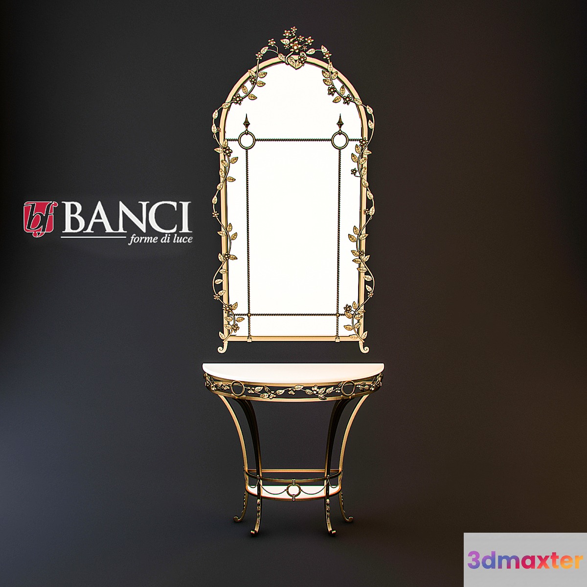 Console with mirror Banci art. 88.1085 _ 90.1285 3D Max