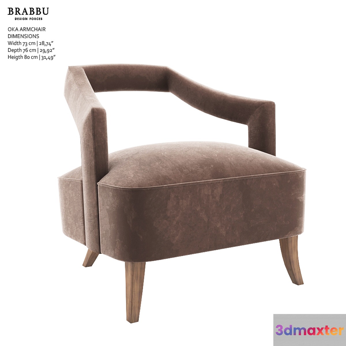 OKA ARMCHAIR - BRABBU 3D Max