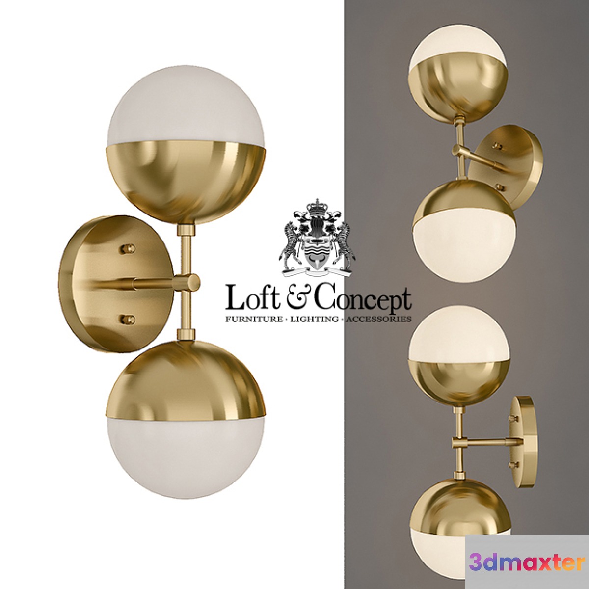 Sconce Copper Light Bra Duos Brass