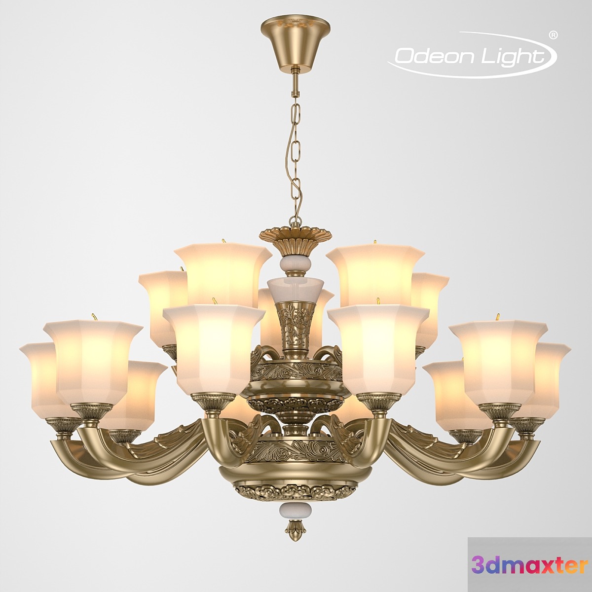 Chandelier ODEON LIGHT 3997_15 MERANO 3D Max