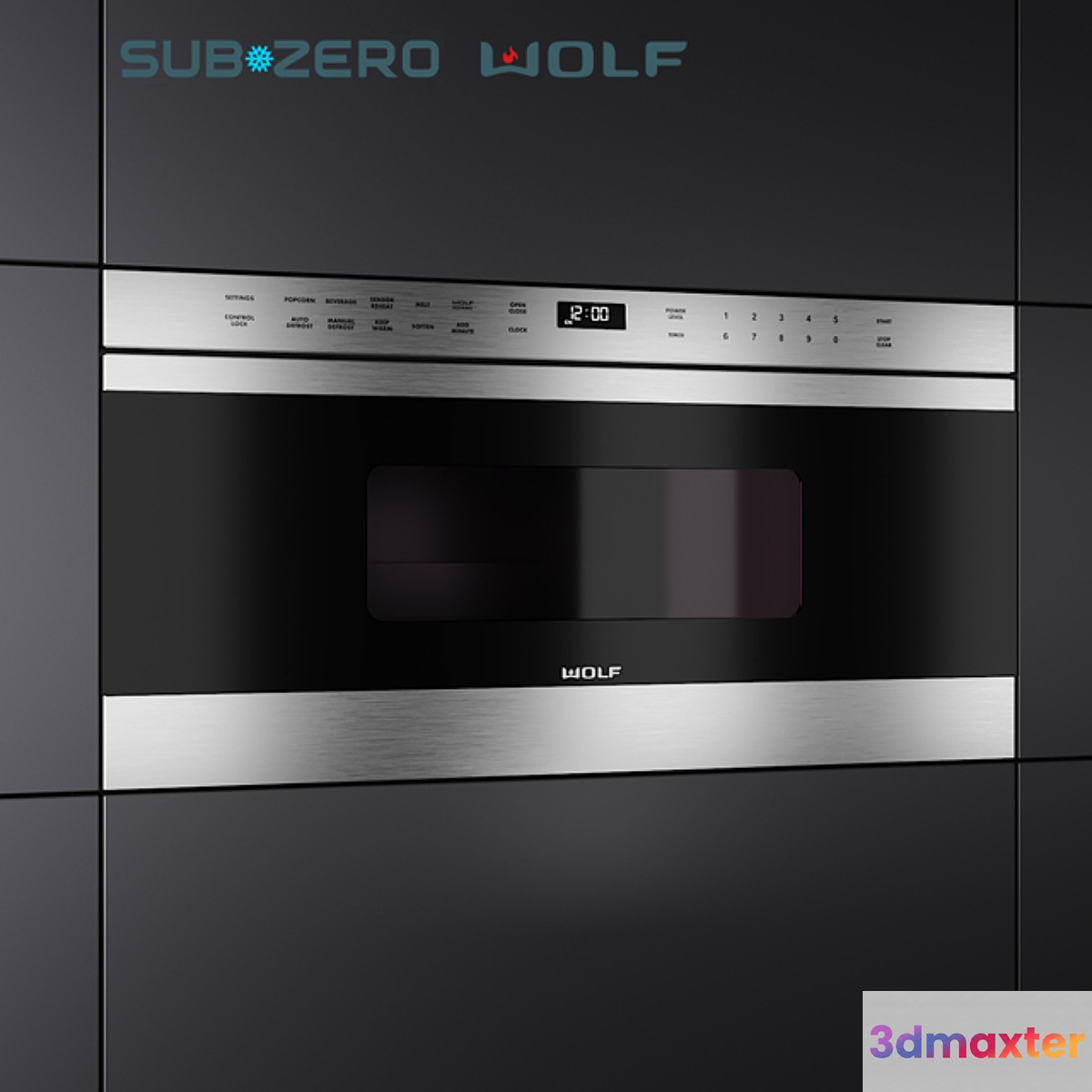 Microwave MD30TE _ S - by SubZero-Wolf 3D Max