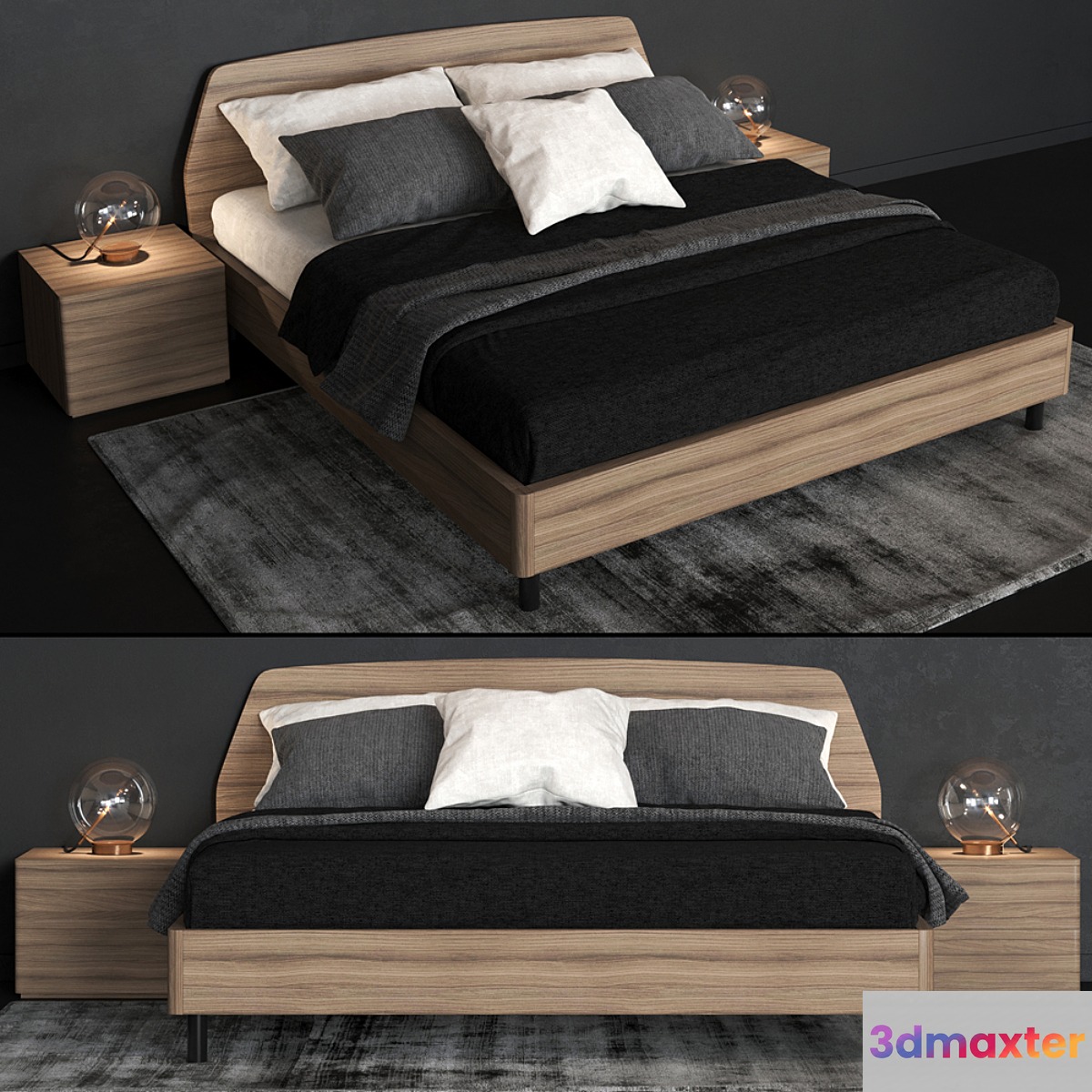 Bed Cinquanta3 Este King Size Bed 3D Max