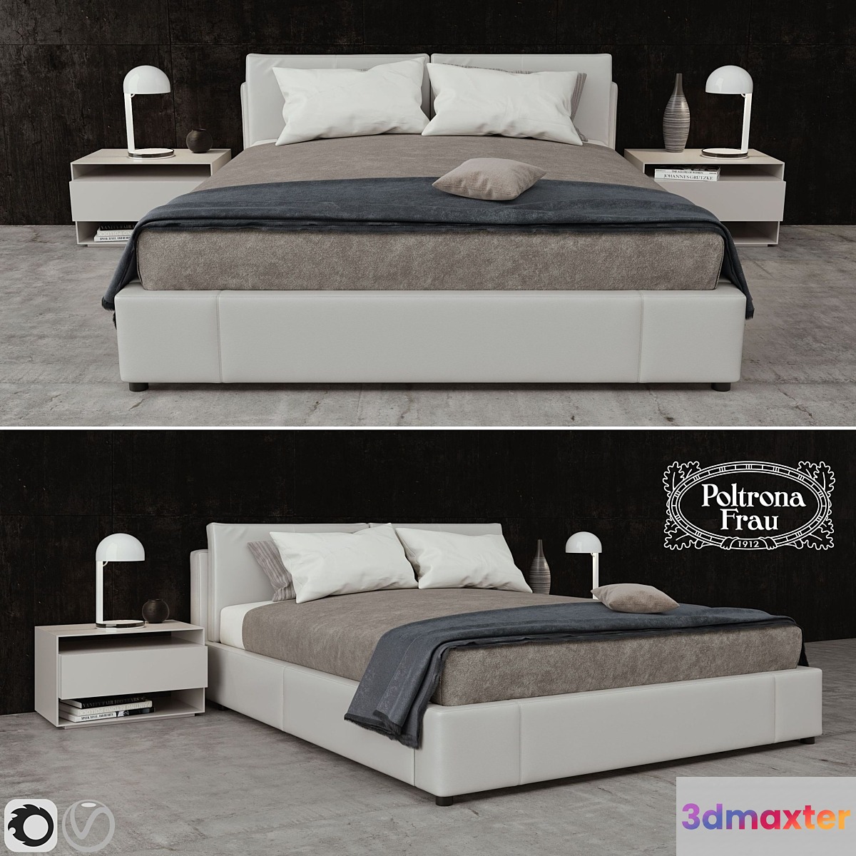 Poltrona Frau Massimosistema Leather Back 3D Max