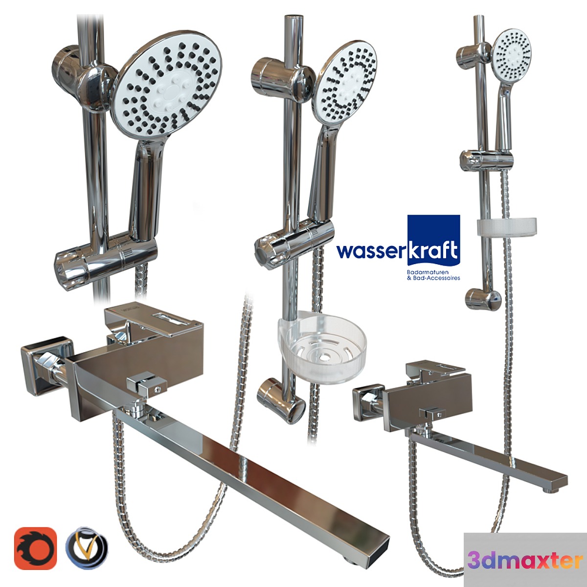 Mixer. Alme 1500 series (WasserKRAFT) 3D Max