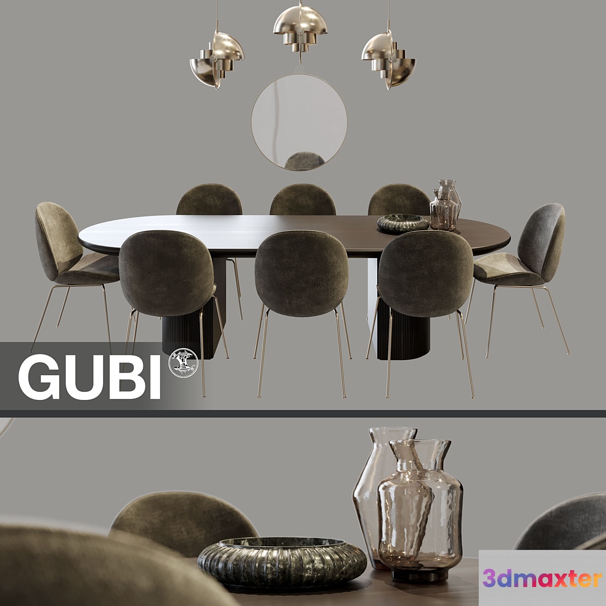 Gubi Dining Set 1 - No.3