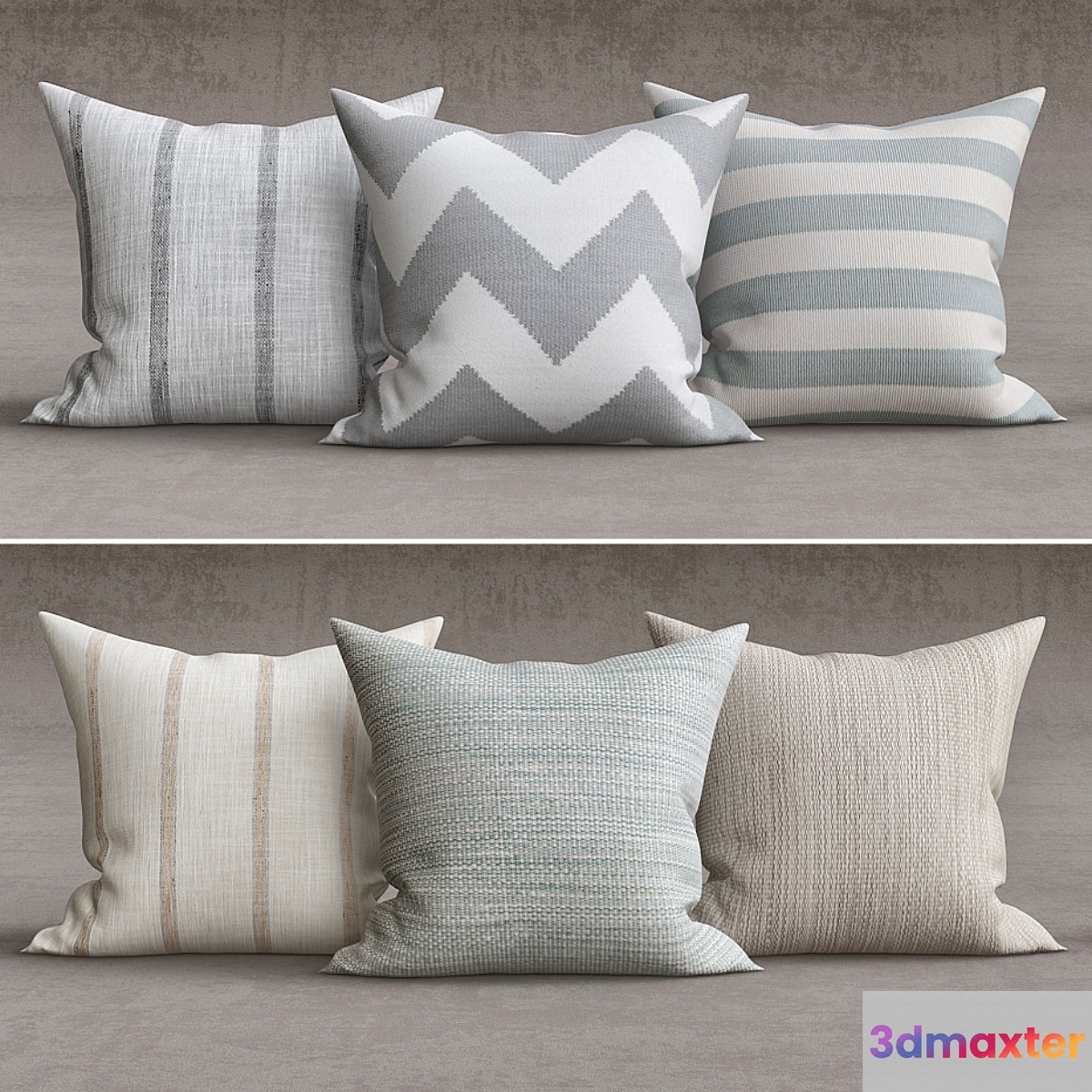 Decorative pillows 3D Max