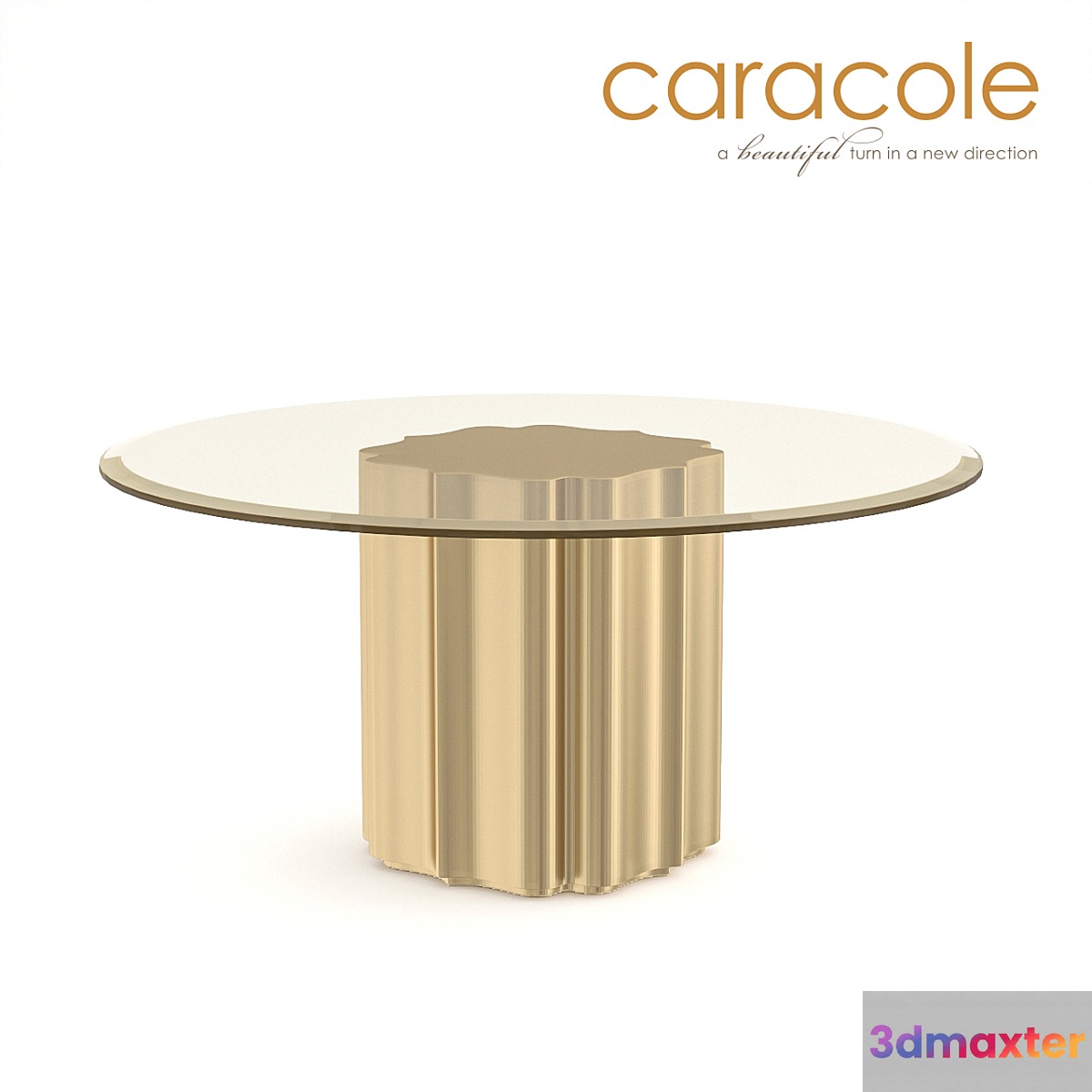 Dining table Strike Gold Caracole