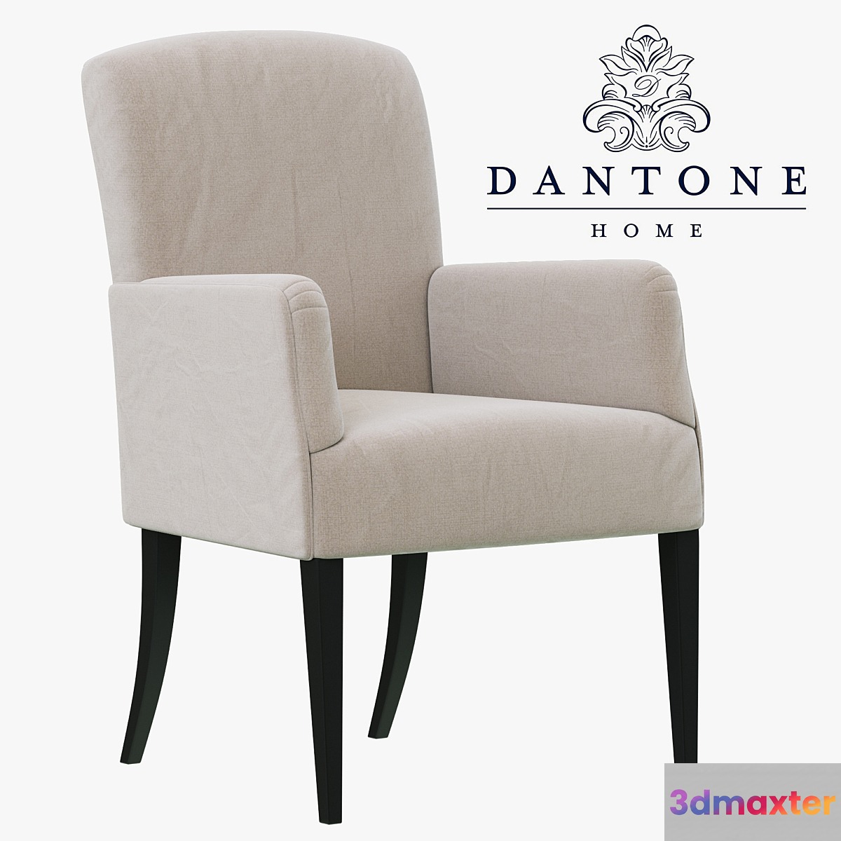 Dantone Home Chair-armchair Bordeaux-2 with flat back
