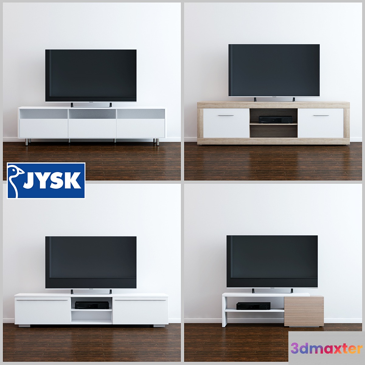 JYSK TV tables set 4 3D Max