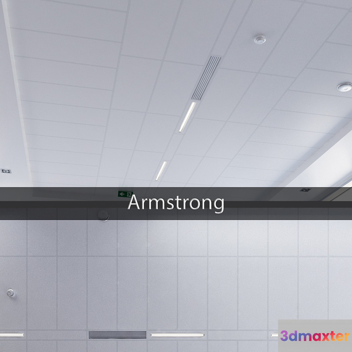 Armstrong ceiling system 3D Max