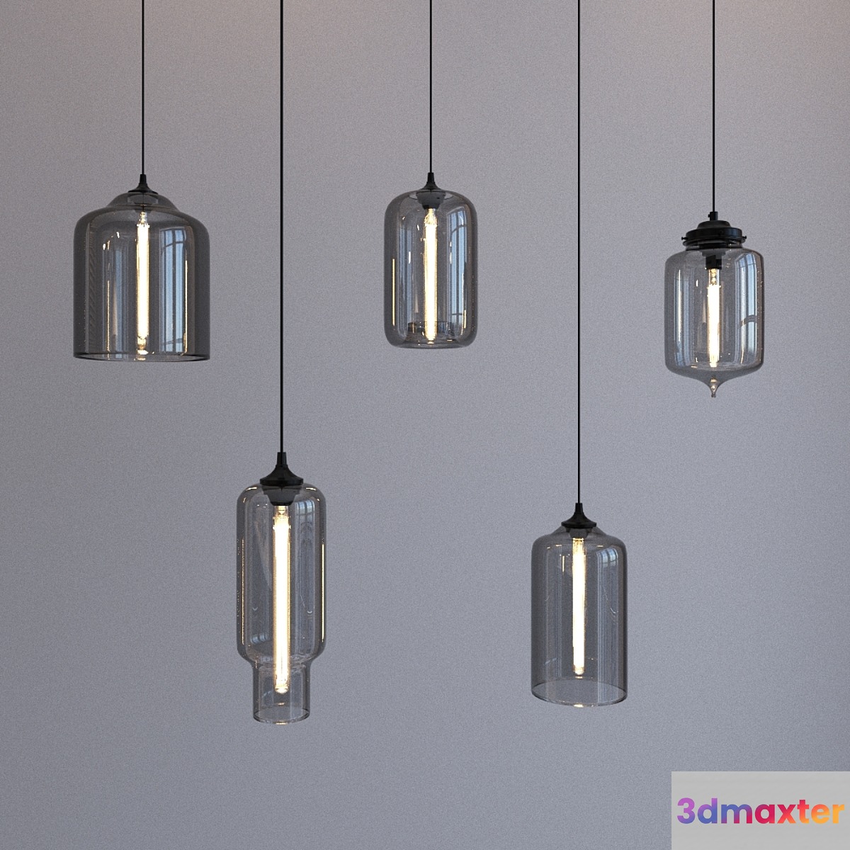 Suspension kit SMOKY GRAY AMBER COFFEE 3D Max