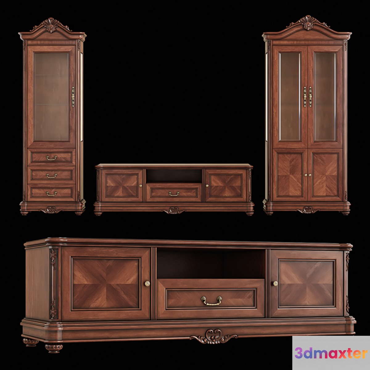 2 sideboards and a curbstone