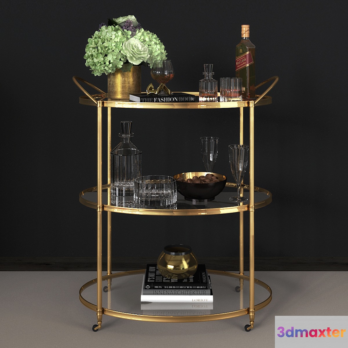 Arteriors - Connaught Bar Trolley - No.2