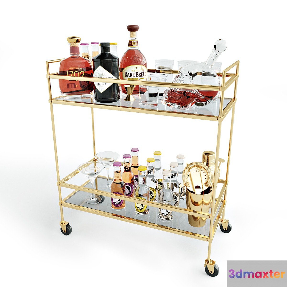 Cocktail station 3D Max