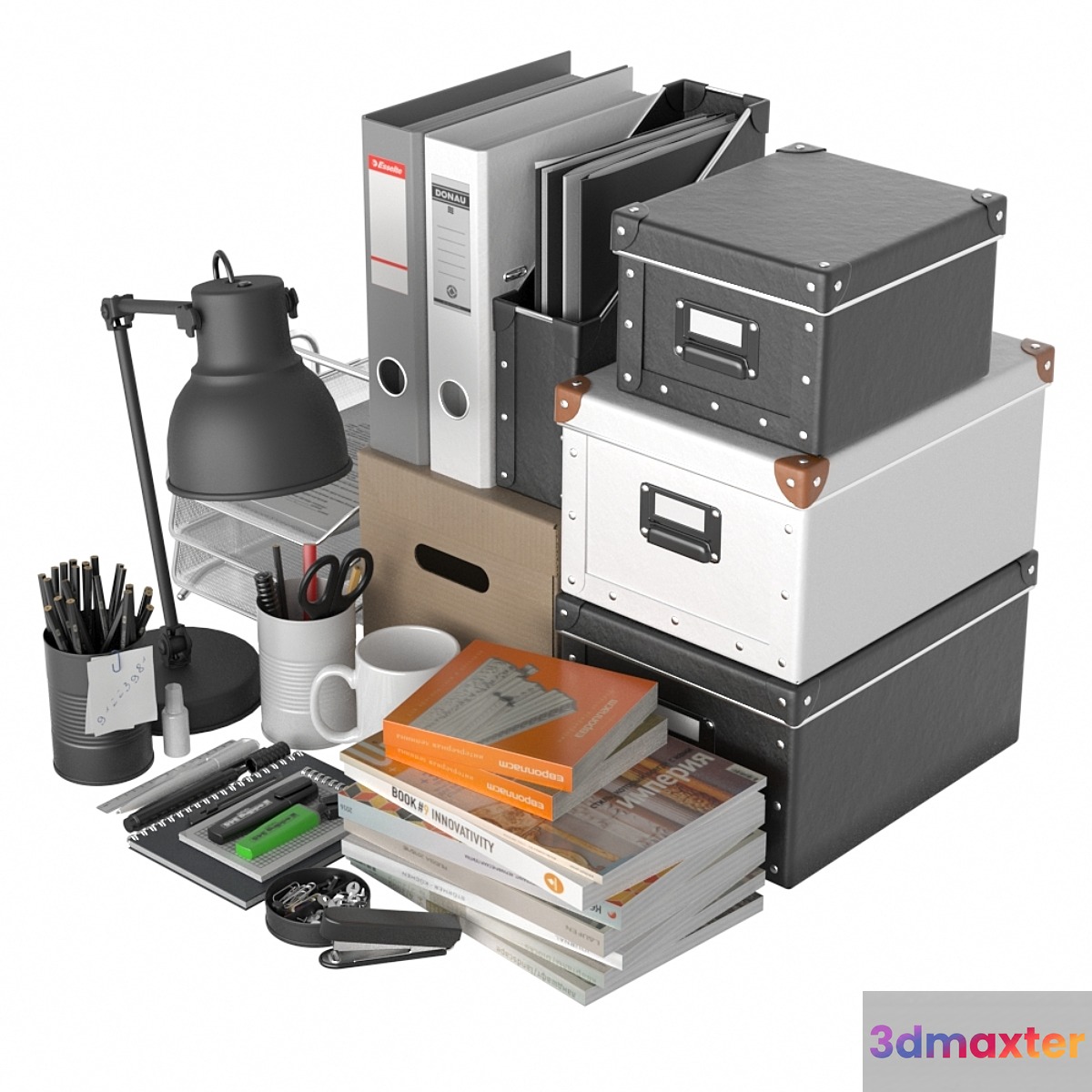 Stationery set - No.3 3D Max