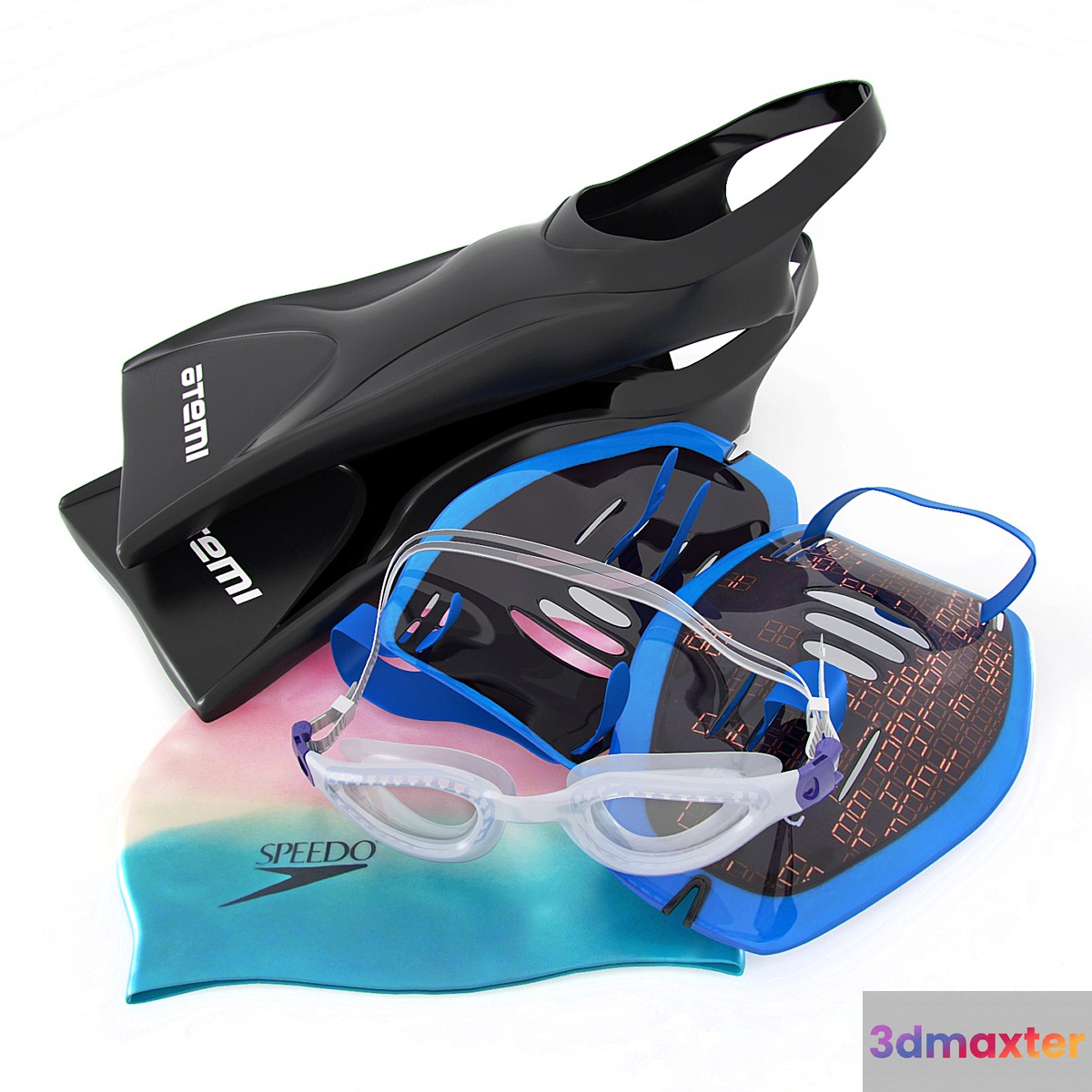Swimming set _ Set for swimming 3D Max