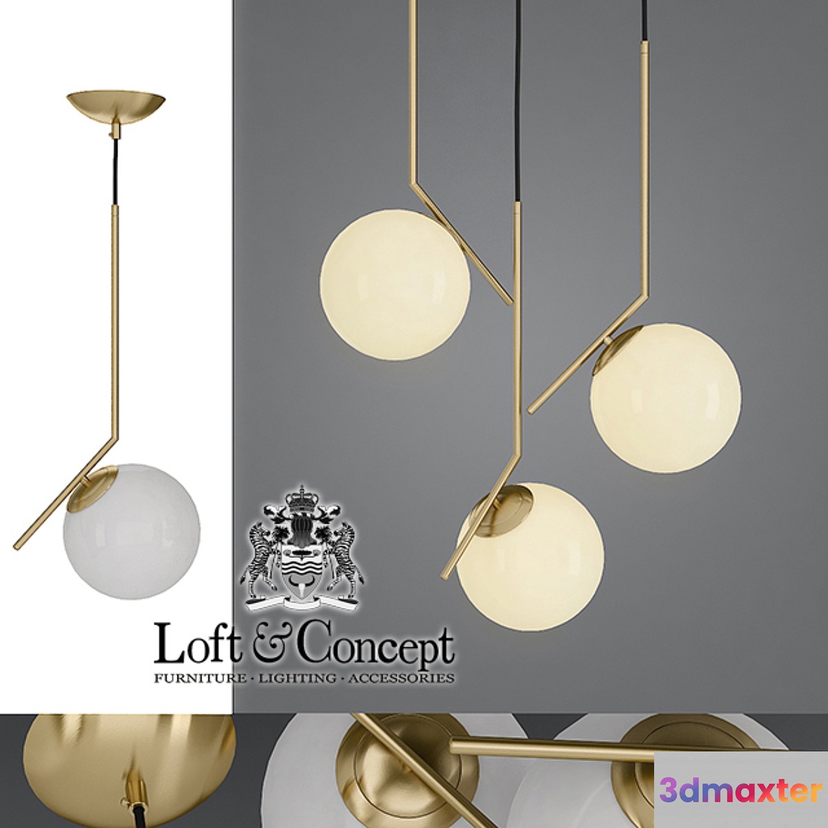 Chandelier Flos IC Lights Family Michael Anastassiades