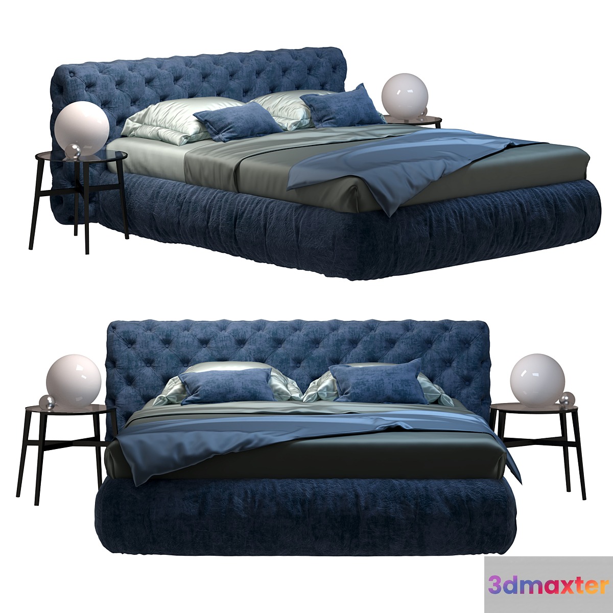 Tomasella Chantal Basso bed 3D Max
