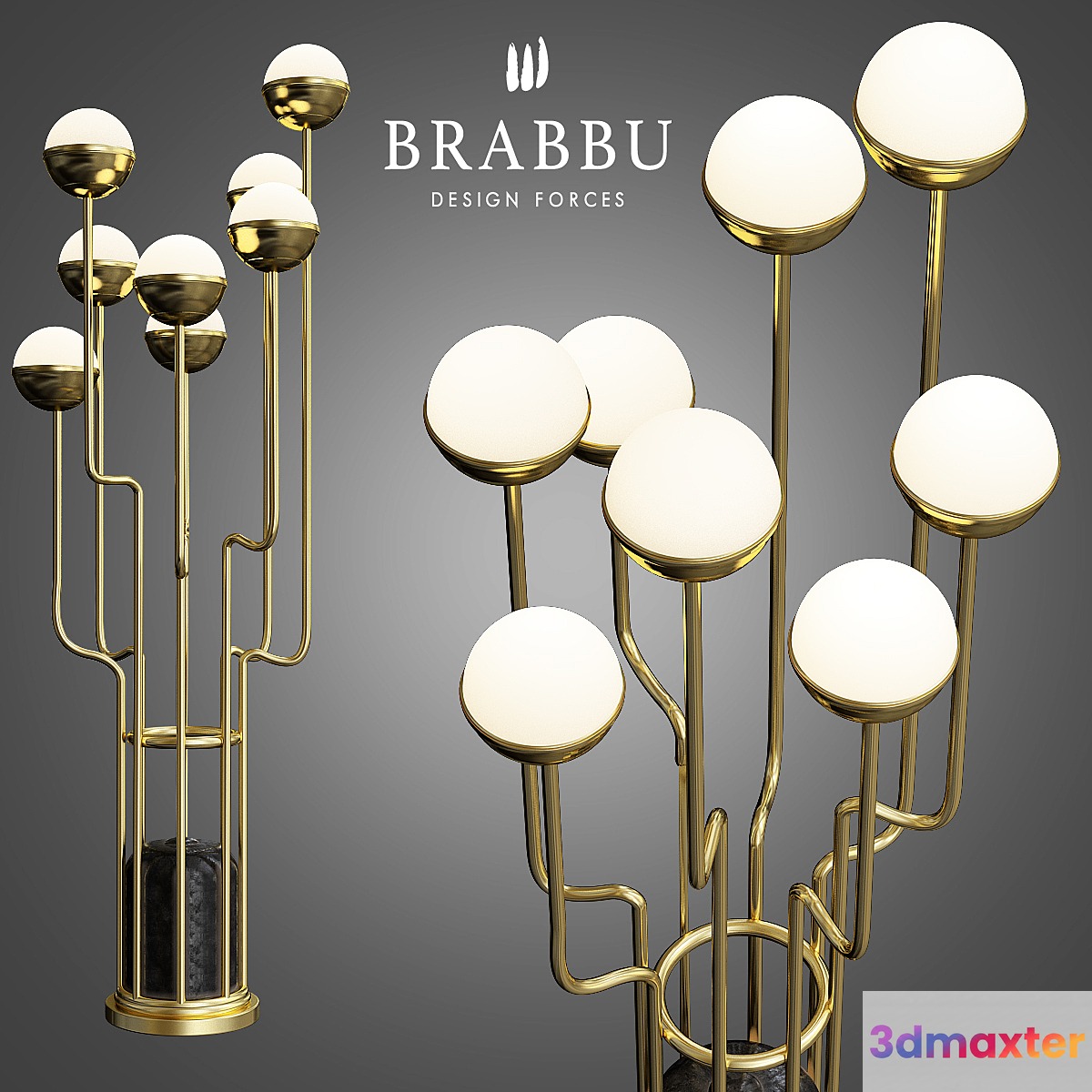 Niku floor lamp brabbu 3D Max