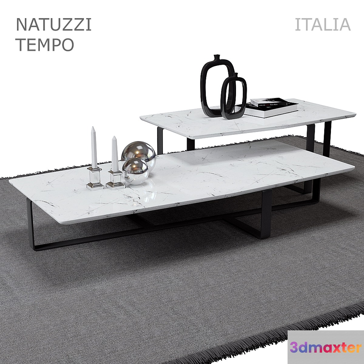 Coffee tables NATUZZI TEMPO (V-Ray)