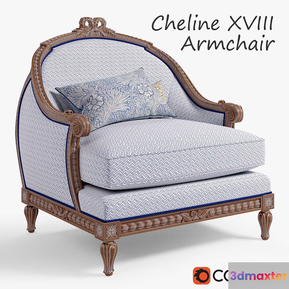 Chelini XVIII armchair 3D Max