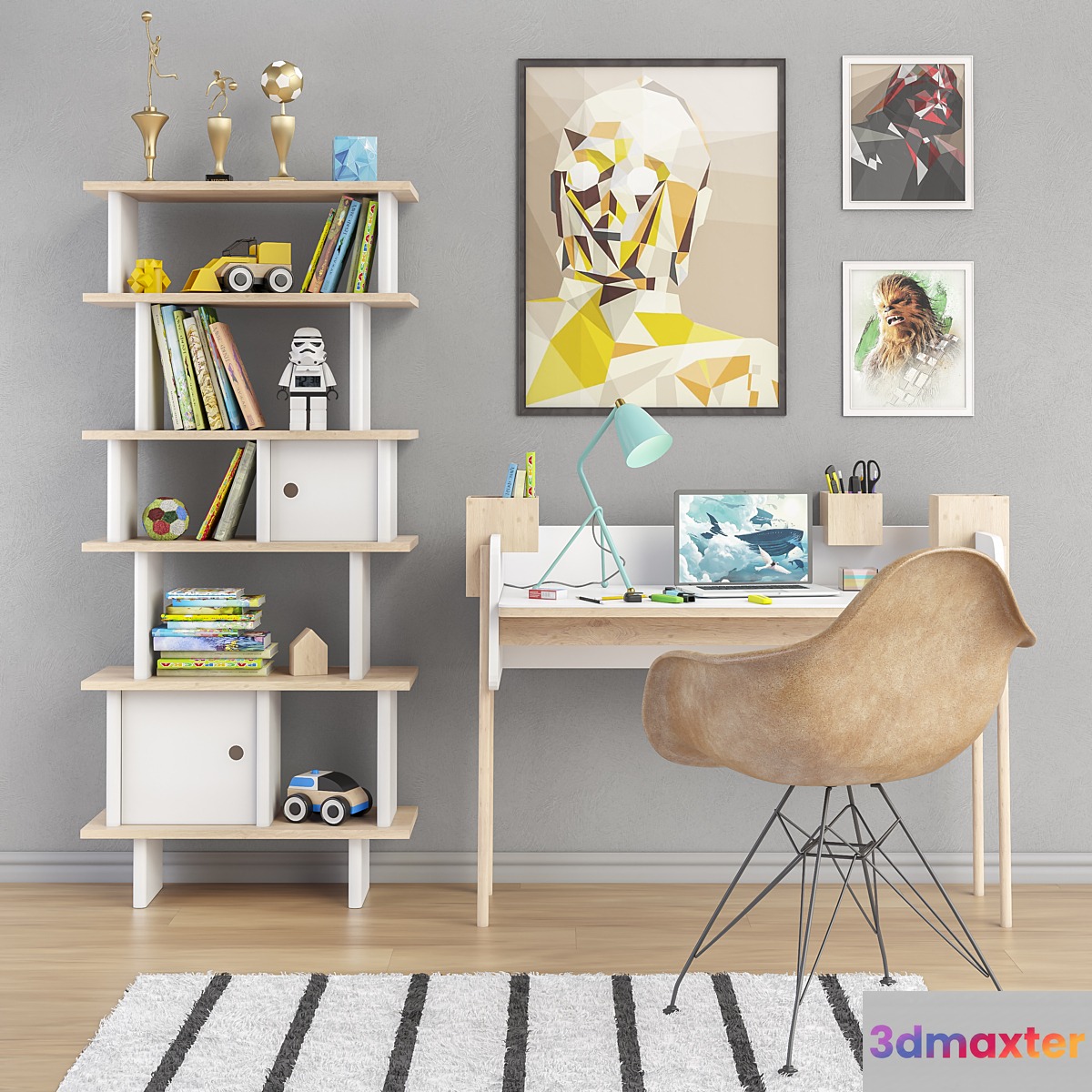 Toys and furniture set 9 3D Max