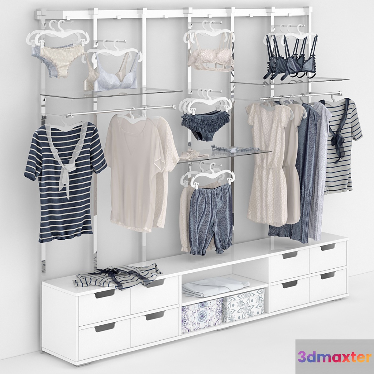 commercial equipment with clothes