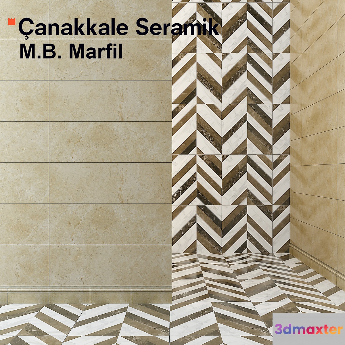 Tile Marmoles Brillo Marfil