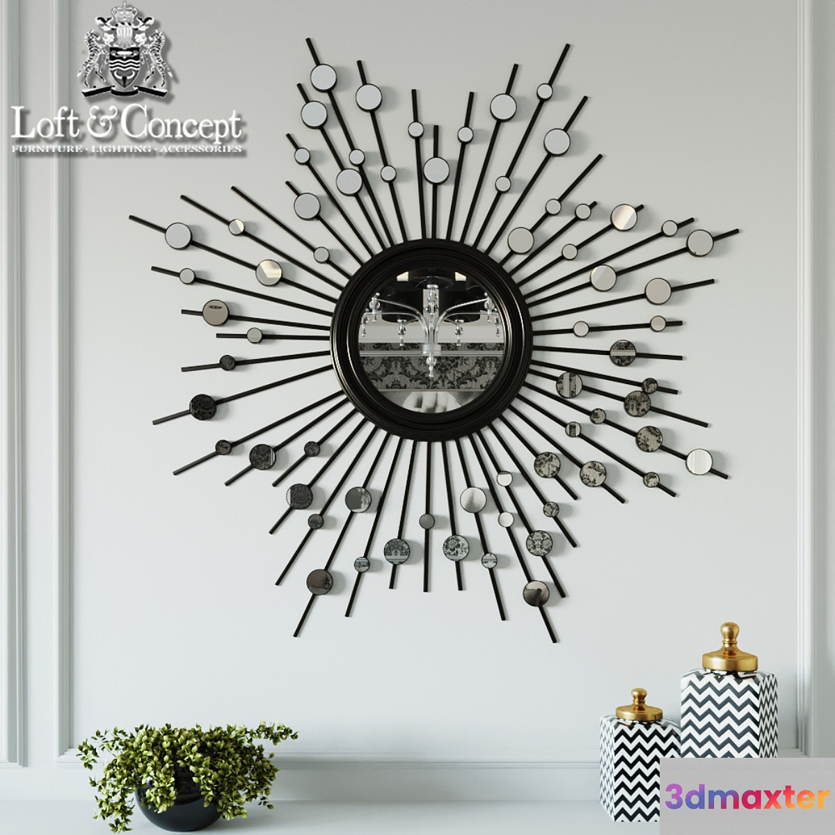 Mirror-sun silver sun