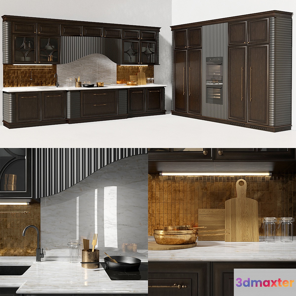 Kitchen Dama from the Italian factory Prestige 3D Max