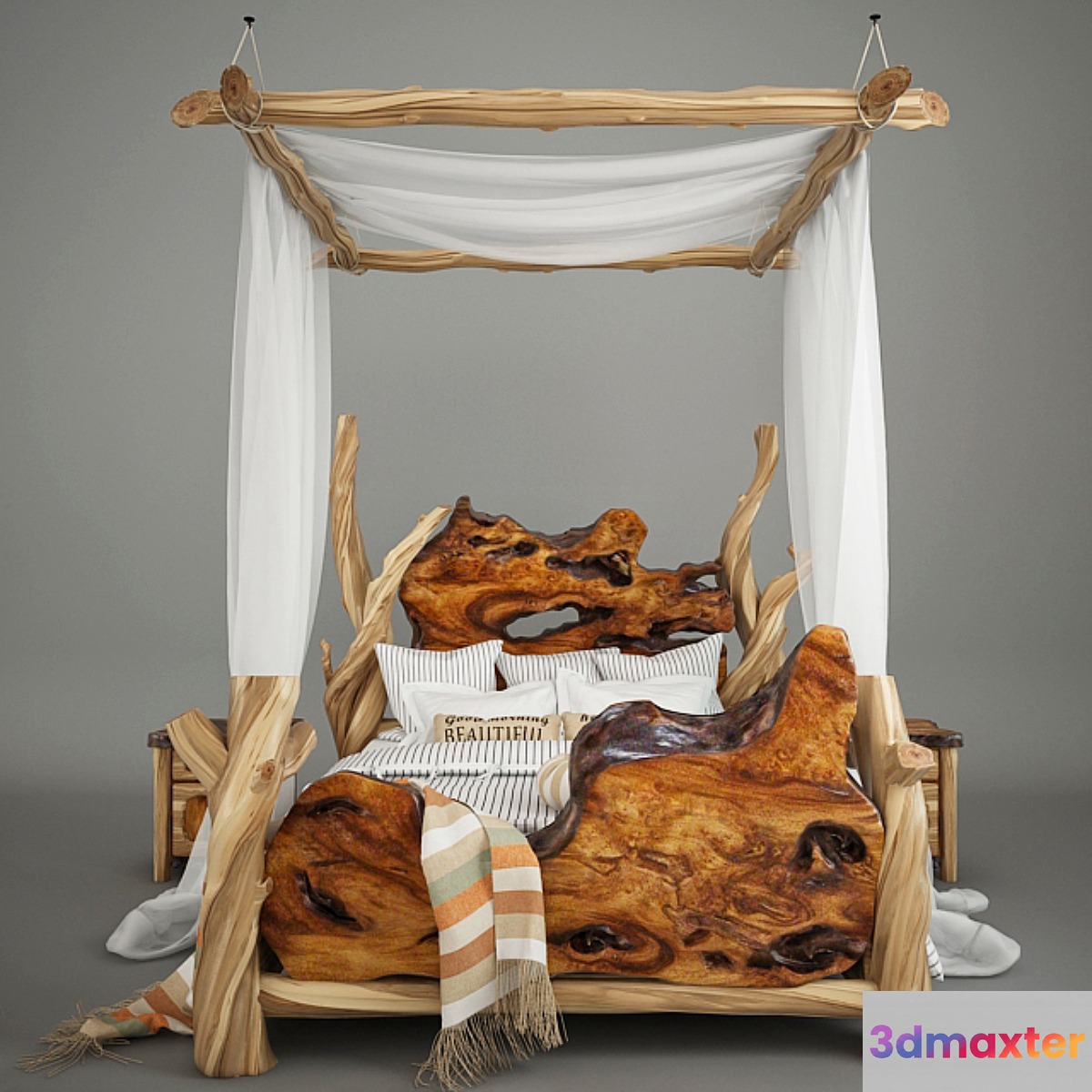 Country Bed 3D Max