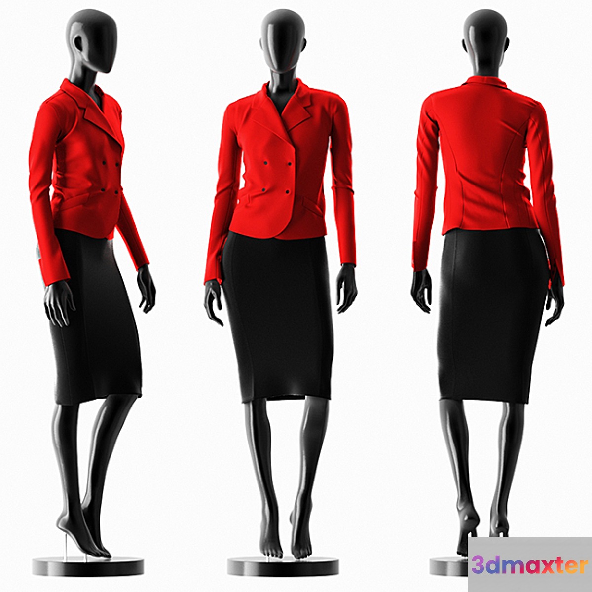 Woman Casual Suit 3D Max