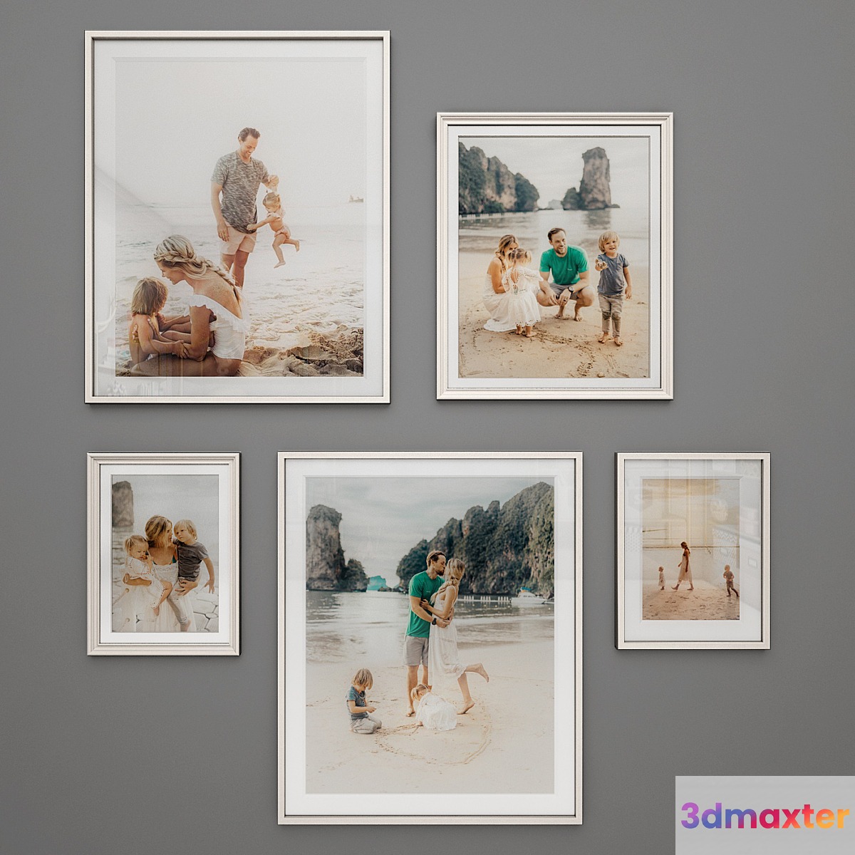 Family photo set 3D Max