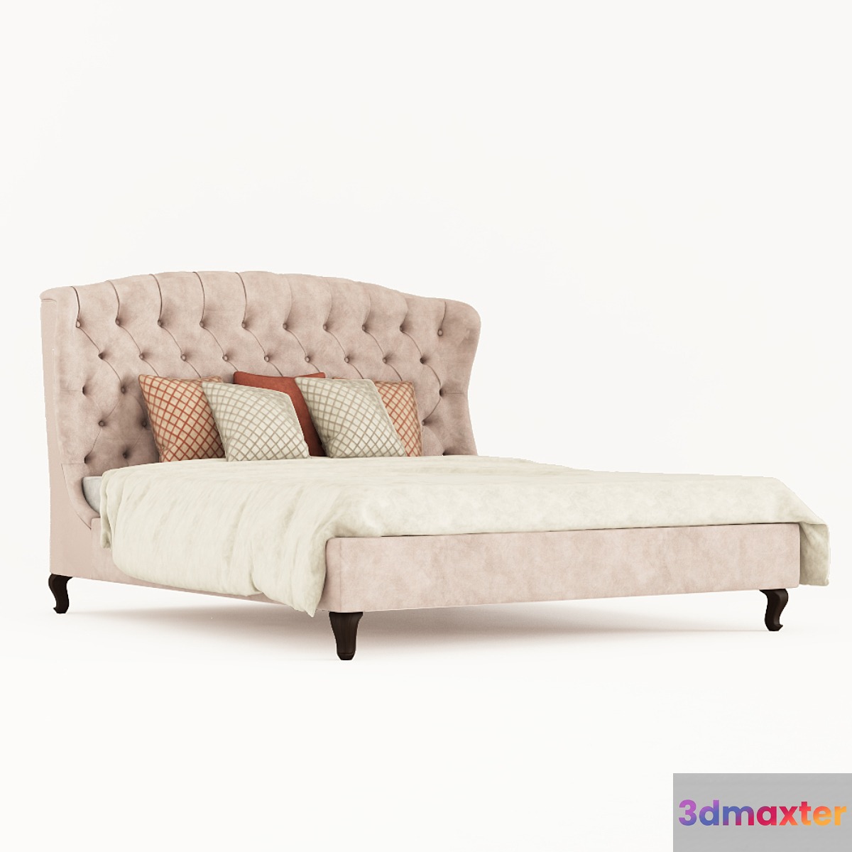 Classic bed with coach coupler (OM) 3D Max