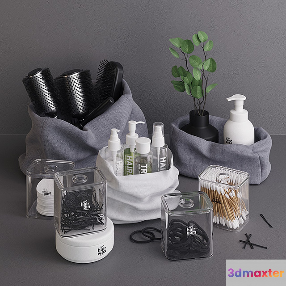 Monotone Haircare Set 3D Max
