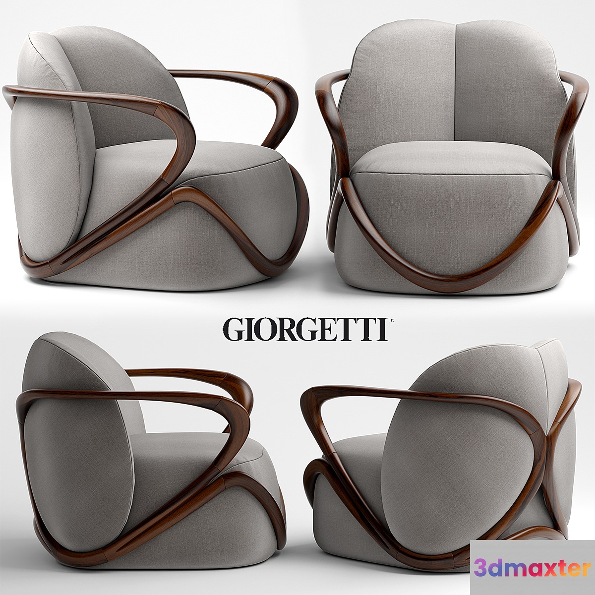 Armchair Giorgetti Hug 3D Max
