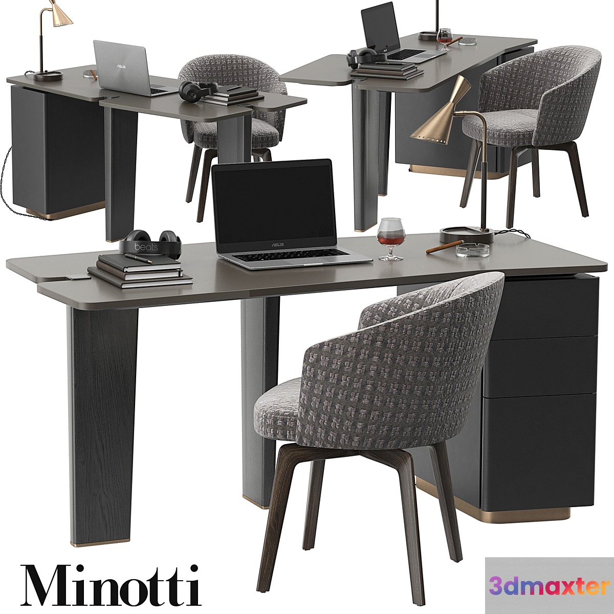 Minotti Jacob desk set