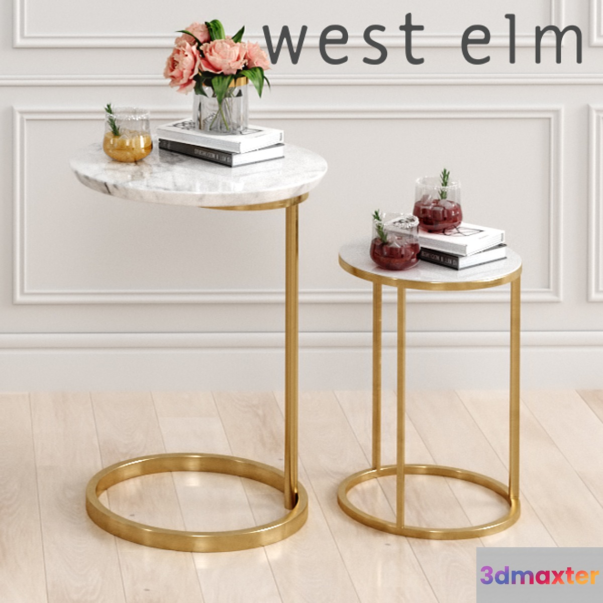 Tables West elm 2 3D Max